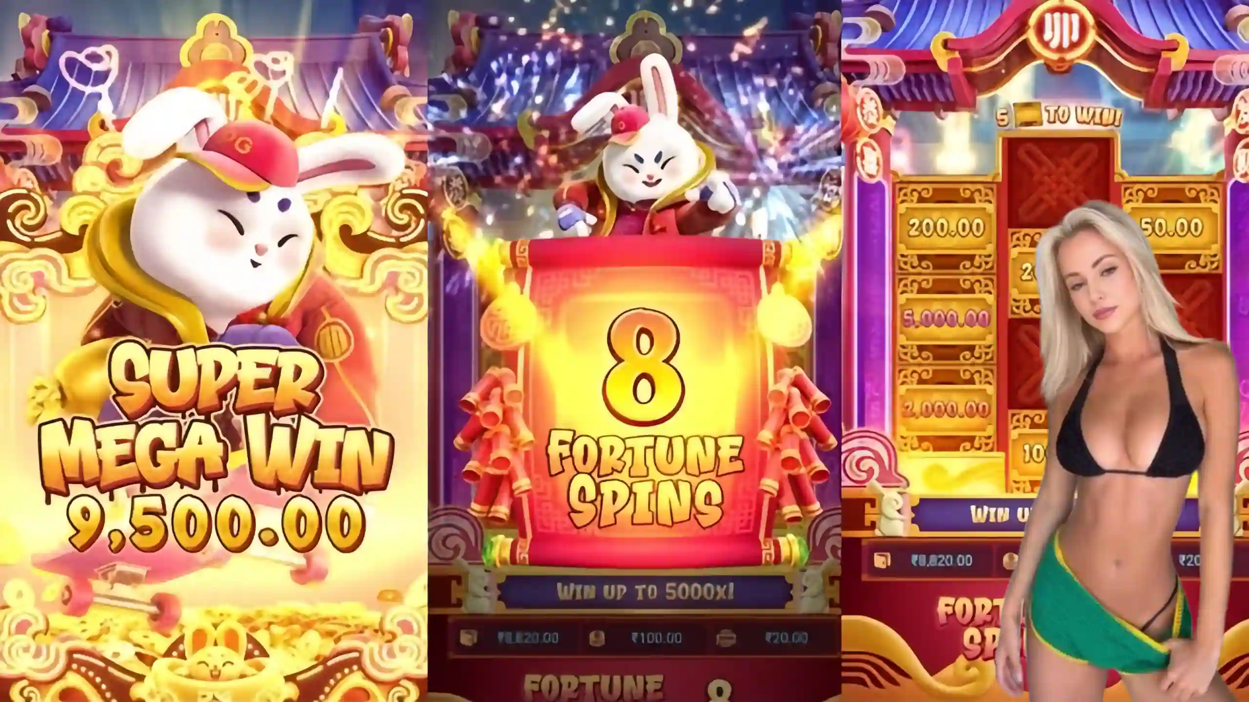 Wild Expansivo Fortune Rabbit 8897 - Coelho Dourado que Expande